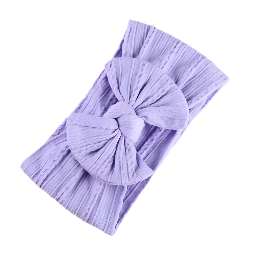Bow headband - Blush violet