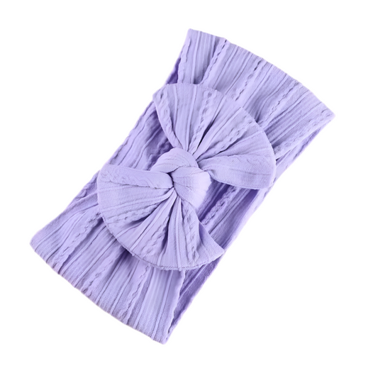 Bow headband - Blush violet
