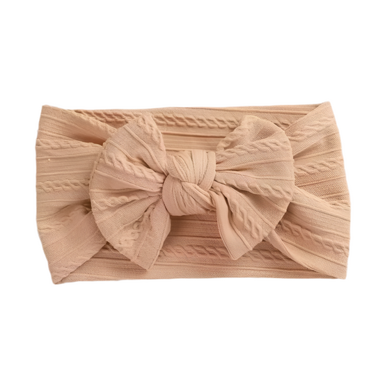 Bow headband - Light brown
